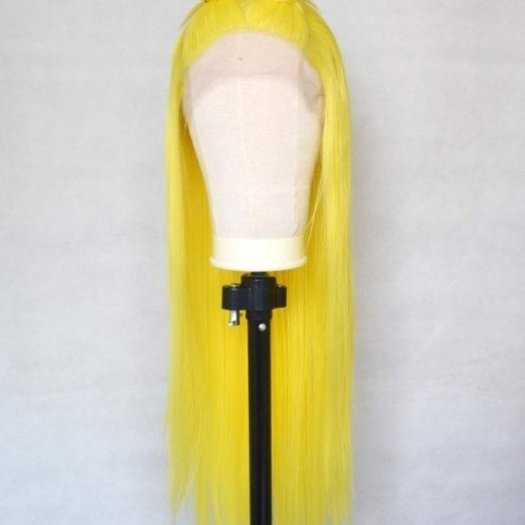 Yellow Straight Lace Wigs - Picture 2 of 6